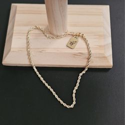 14k Gold anklet 10 Inch