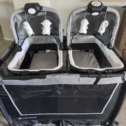 Twin Bassinet/Pack And Play/ Diaper Changing 