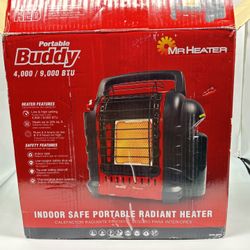 Mr. Heater Portable Buddy Indoor Safe Propane Heater – 4,000/9,000 BTU (New in Box)
