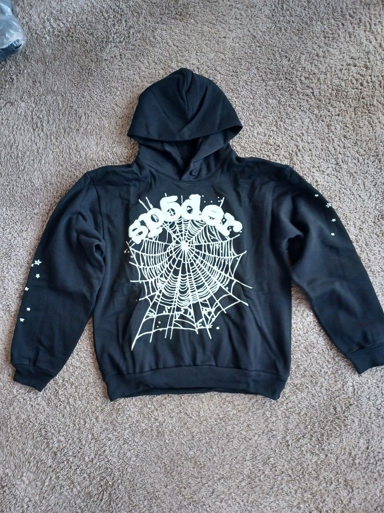 Black OG Web Sp5der Hoodie