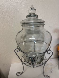 dispensador de bebidas de vidrio