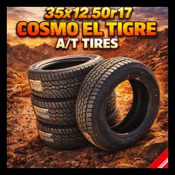 Brand New 35x12.50R17 Cosmo El Tigre AT Tires 
