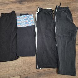 Bundle 4 Black Leggings Athletic Pants Women's Sz S