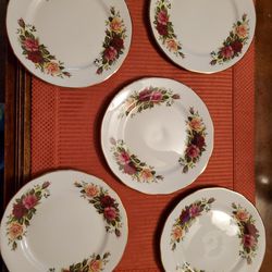Vintage (5) Gainsborough Tea Plates