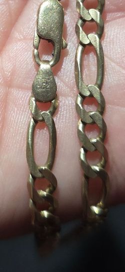 10k solid gold chain 22' long  15.6 grams