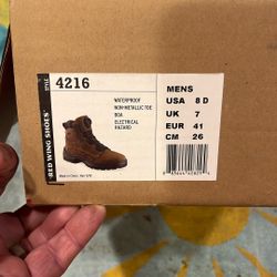 Red Wing Work Construction Boots Safety Toes