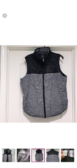 WOMENS MEDIUM M North Face Vest  GREY BLACK Light Weight