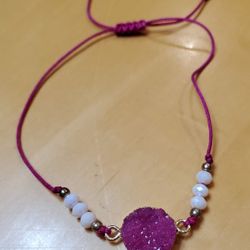 NEW Pink Crystal Gem Bracelet 