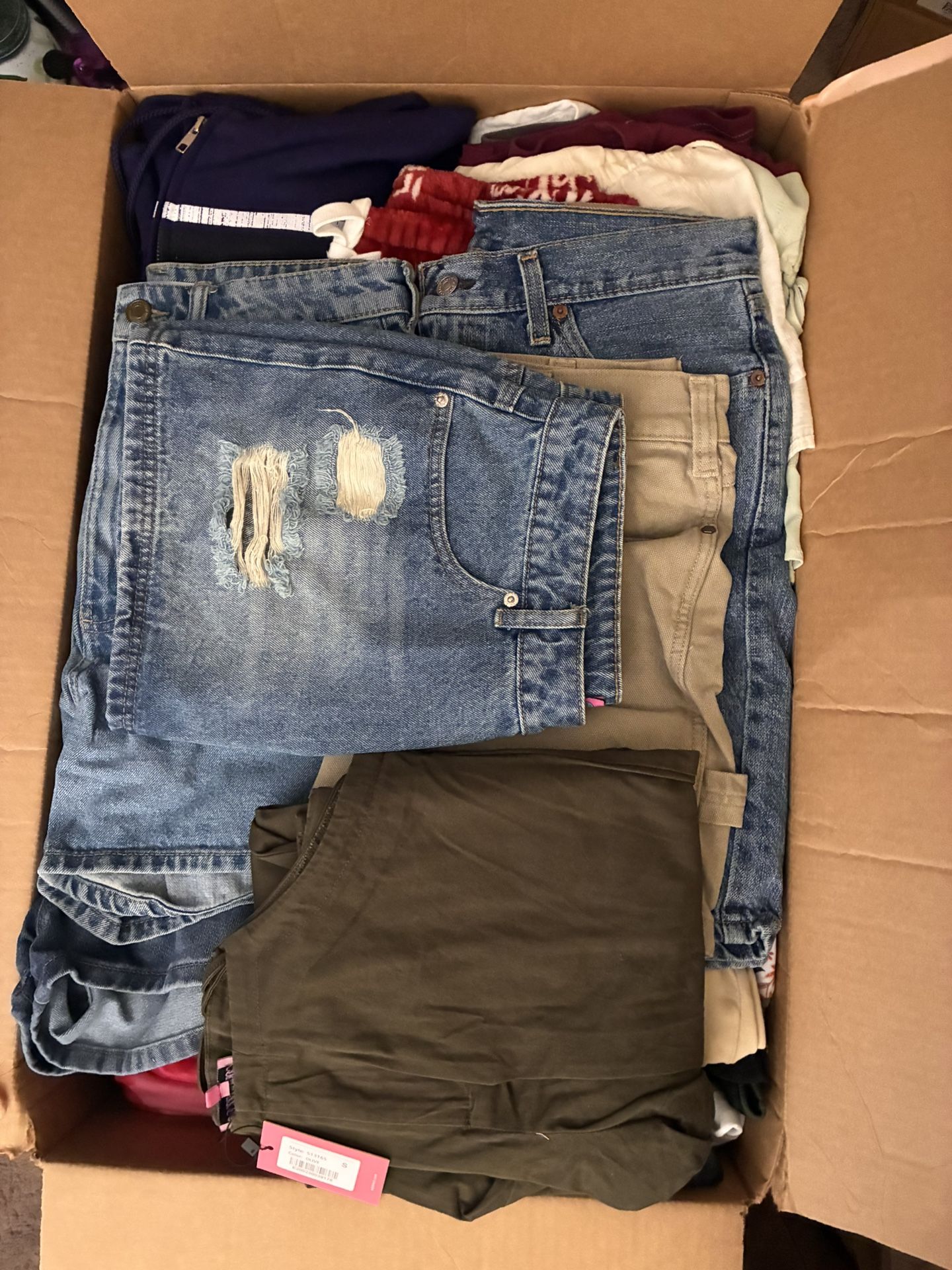 box of clothes
