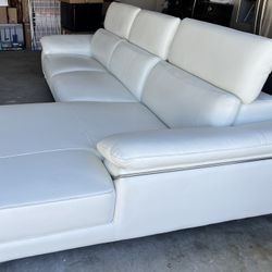 L Shape Ivory Sofa