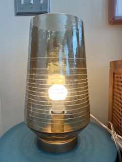 Glass table lamp