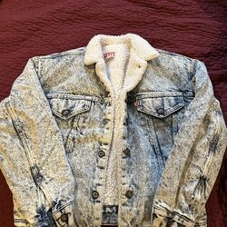 1980s Levi’s Acid Wash Sherpa Lined Jacket
