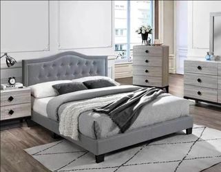BRAND NEW QUEEN PLATFORM BED FRAME WITH MATRESS INCLUDED $339