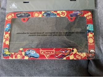 Disneys cars license plate frame