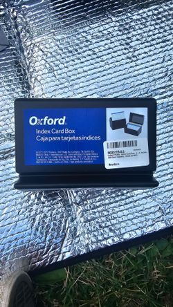 NEW Oxford 4x6 Plastic Index Card Box – Holds 400 Cards