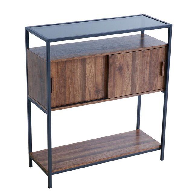 Console Table with Glass Top