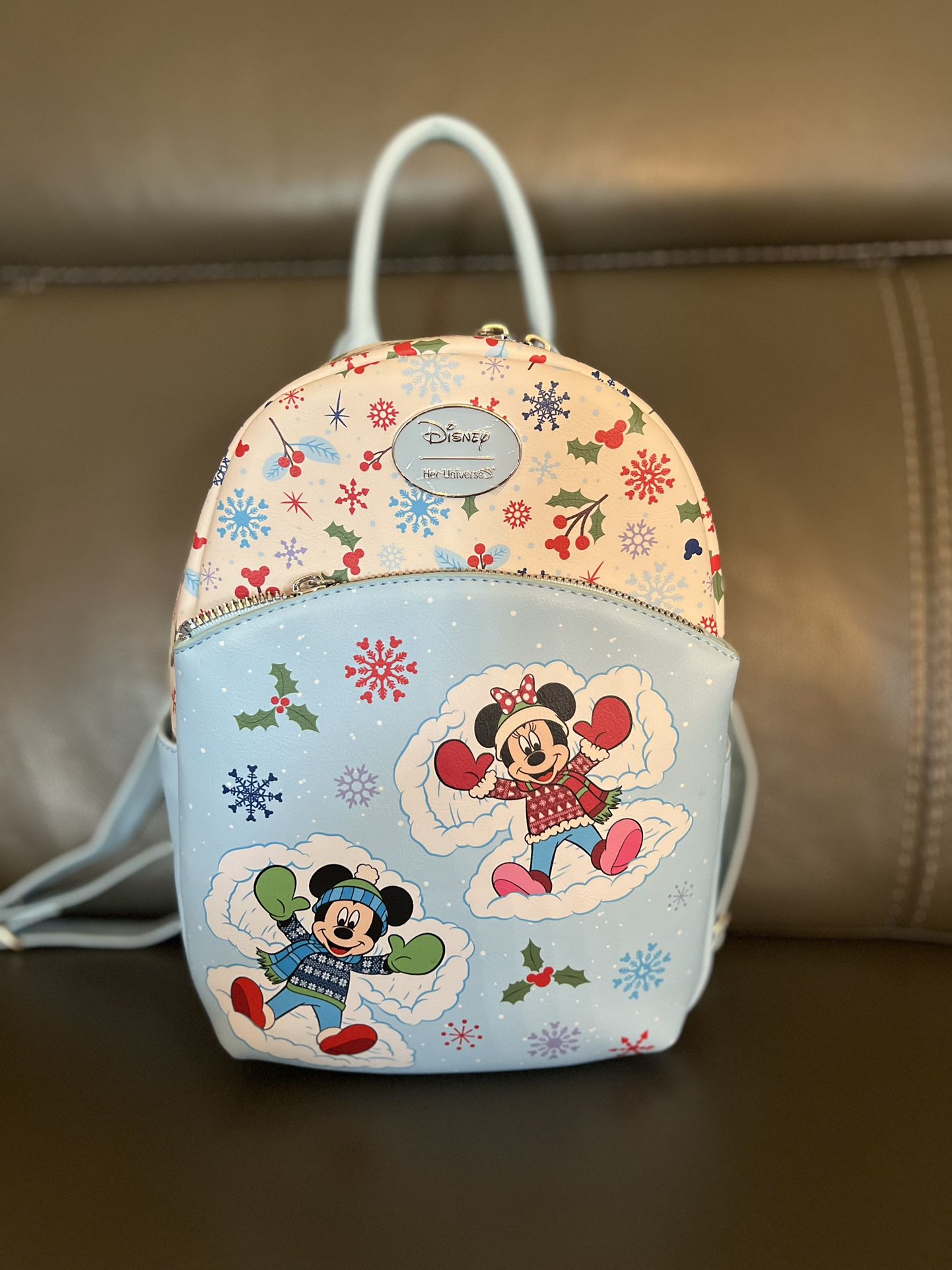 Her Universe Mickey And Minnie Winter Backpack