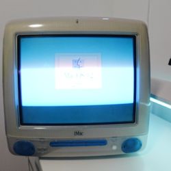 iMac G3 Blueberry NO KEYBOARD/MOUSE TURNS ON 