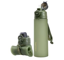 TakeToday Collapsible Water Bottle - Color: Armygreen
