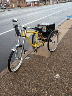 Trike bike with system and beach cruiser