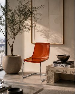 IKEA Tobias Chair in RED with Chrome