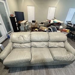 Three Seat Leather Couch