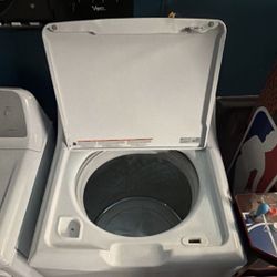 Ge Electric Washer And Dryer Set, White, Freestanding, Top/front Load