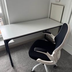 Office desk, size 24x55, and chair, in excellent condition, all for $100.