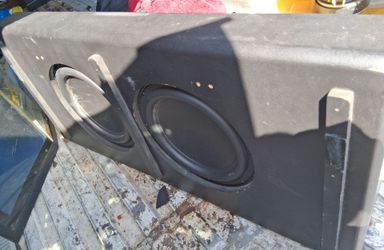 Subwoofers pair 10" inches in a dual shallow box
