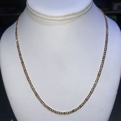 Figaro Link Chain 18” 14kt Yellow Gold 2.75mm