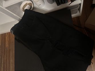 Torrid Black Ripped Skinny Jeans