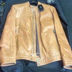 Hugo Boss Brand New Leather Jacket