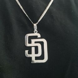 Chain And SD Pendant/ Cadena Y Dije San Diego