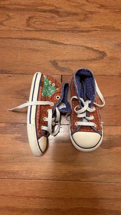 Coverers Toddler Shoes Christmas trees USA size 10