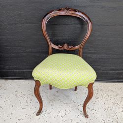 Antique Victorian Balloon Back Side Chair