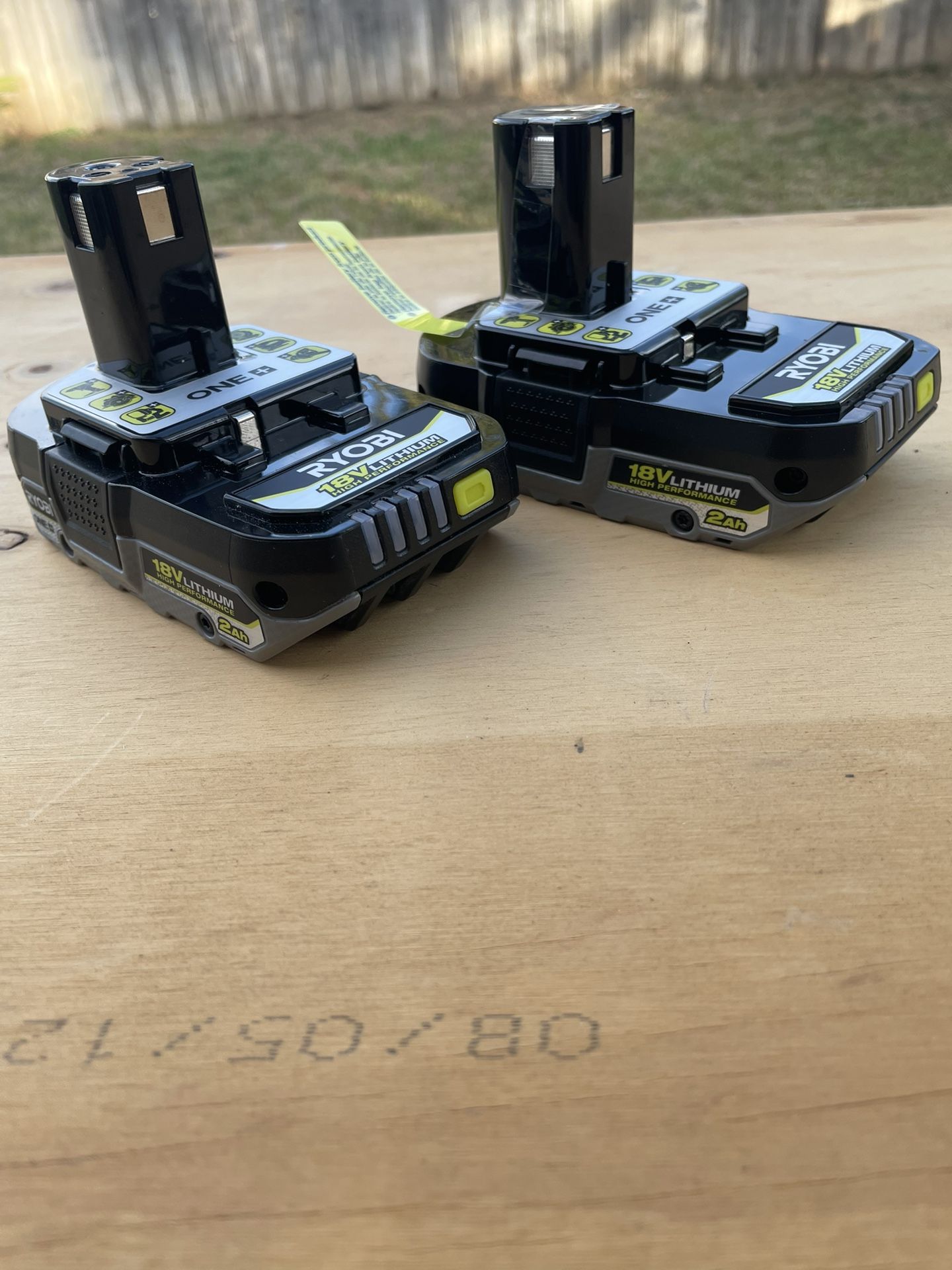 Ryobi New Two Hp Batteries