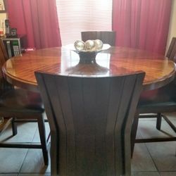 4 Chair Wood Kitchen Table 
