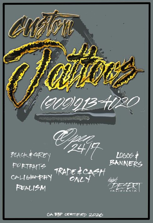 ***CUSTOM TATTOOS***