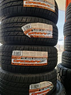 Tengo un set de llantas nuevas 205 55 16 de la marca arroyo