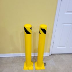 Yellow Safety Bollard 36" High 