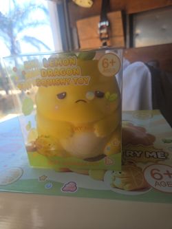 Lemon dragon squishy toy