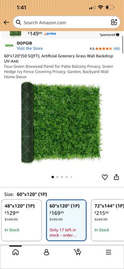 DOPGIB Artificial Greenery Grass Wall Backdrop Panel