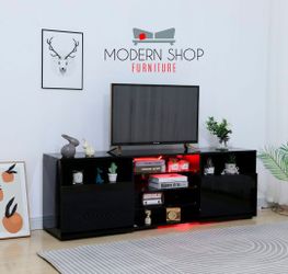 TV STAND ( HIGH GLOSS AND LED LIGHTS)