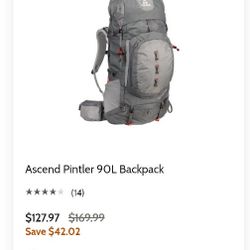 Ascend Pintler 90L Hiking Backpack