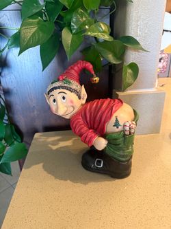 Resin naughty elf Christmas decoration/yard decor