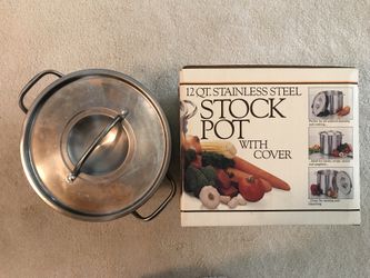 12 Qt. Stainless steel stock pot