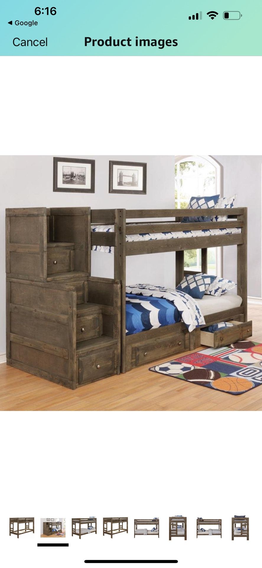 Coaster Twin/Twin Bunk Bed (Gun Smoke