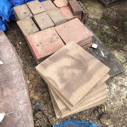 Cement Blocks And Rubber Squares