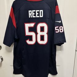 Nike 2013 Houston Texans Brooks Reed #58 On Field Game Level Jersey