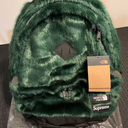 TNF & Supreme Faux Fur Book bag